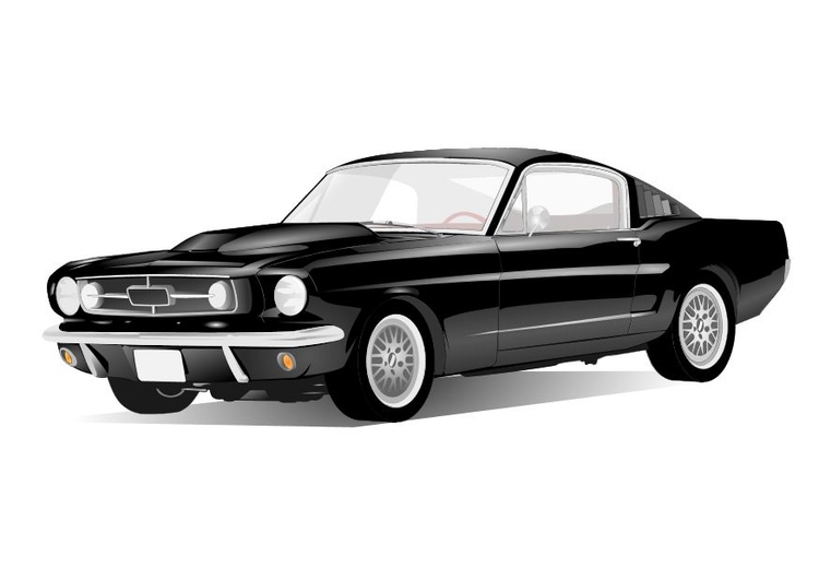 Coloring page mustang