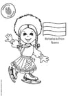 Coloring pages Natasha from Russia