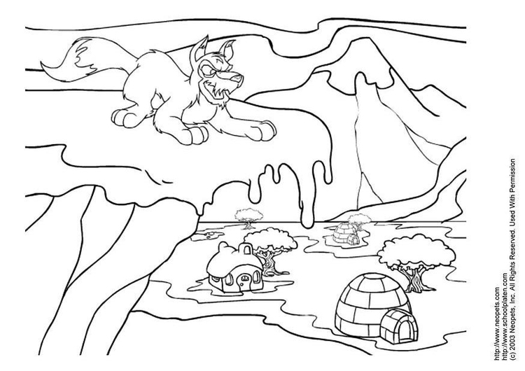 Coloring page neopets winter