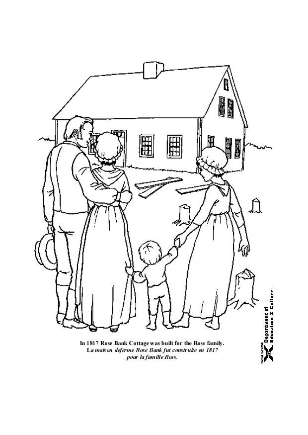 Coloring page new house