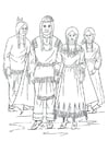 Coloring pages Nimipu Indians