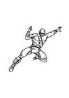 Coloring page ninja