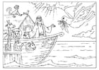 Coloring page Noah's Ark