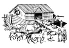 Coloring page Noah's ark