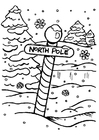 Coloring pages North Pole