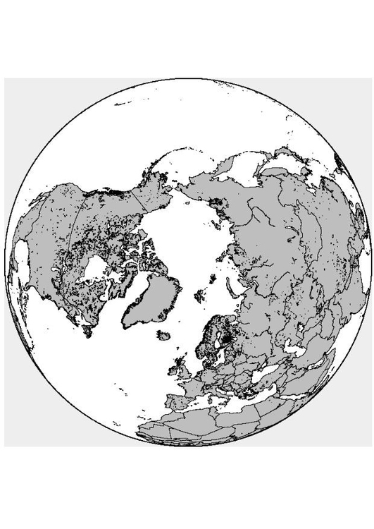 Coloring page Northpole