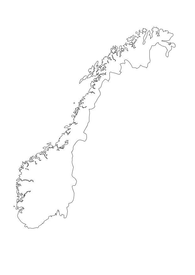 Coloring page Norway