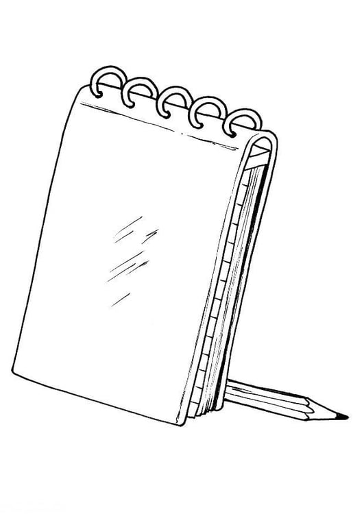 Coloring page notebook