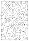 Coloring page Numbers