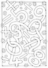 Coloring page Numbers