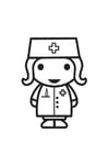 Coloring page Nurse