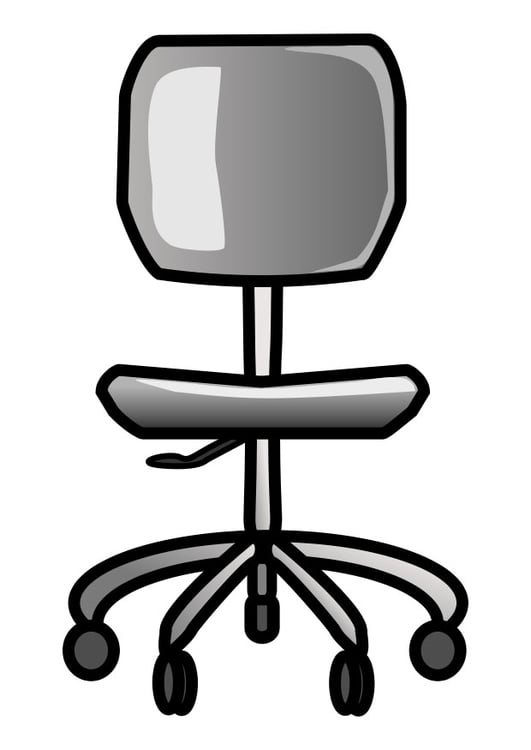 Coloring page office chair
