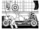 Coloring page Old Automobile Factory