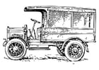Coloring pages old truck
