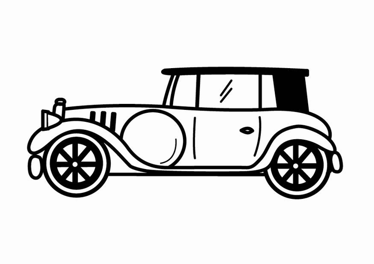 Coloring page oldtimer