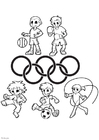 Coloring page Olympic Games