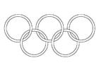 Coloring pages olympic rings