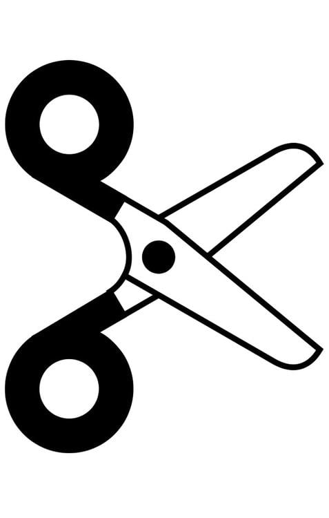 open scissors