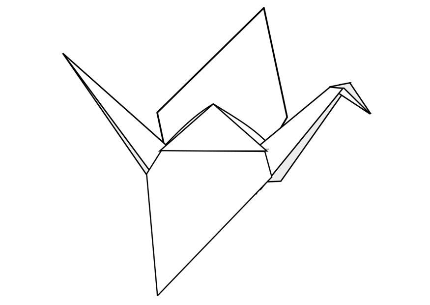 Coloring page origami