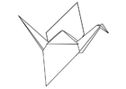 Coloring page origami