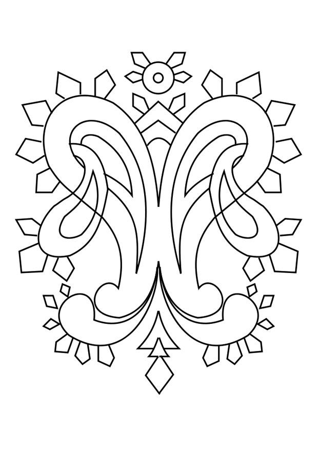 Coloring page ornament