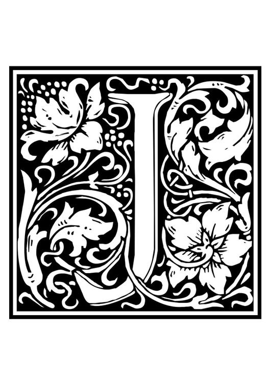 ornamental alphabet - J