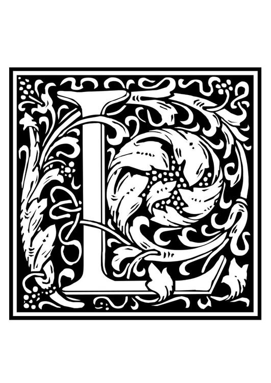 ornamental alphabet - L
