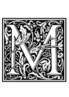 ornamental alphabet - M