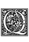 ornamental alphabet - Q