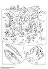 Coloring page owl