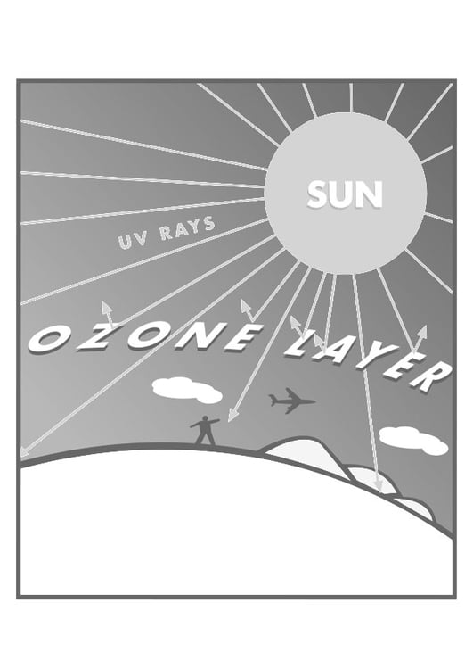 Coloring page ozone