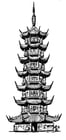 Coloring pages Pagoda