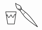 Coloring pages paint corner