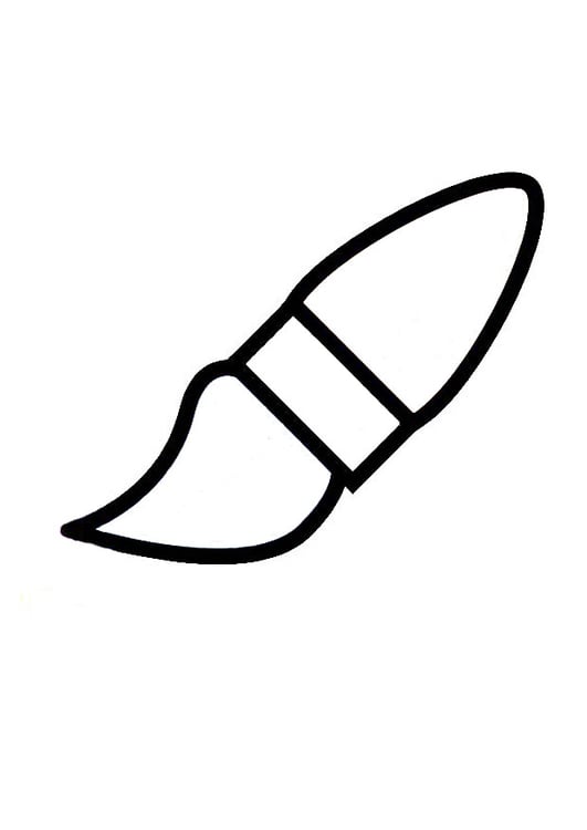 Coloring page paintbrush
