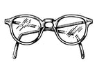 Coloring pages pair of glasses