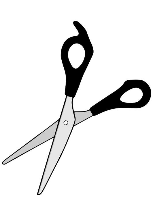 Office Scissors Line Art Black And White Scissors For Coloring
