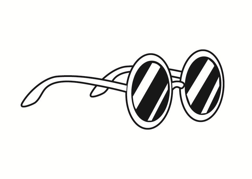 Download Coloring Page pair of sunglasses - free printable coloring pages - Img 23371