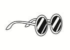 Coloring pages pair of sunglasses