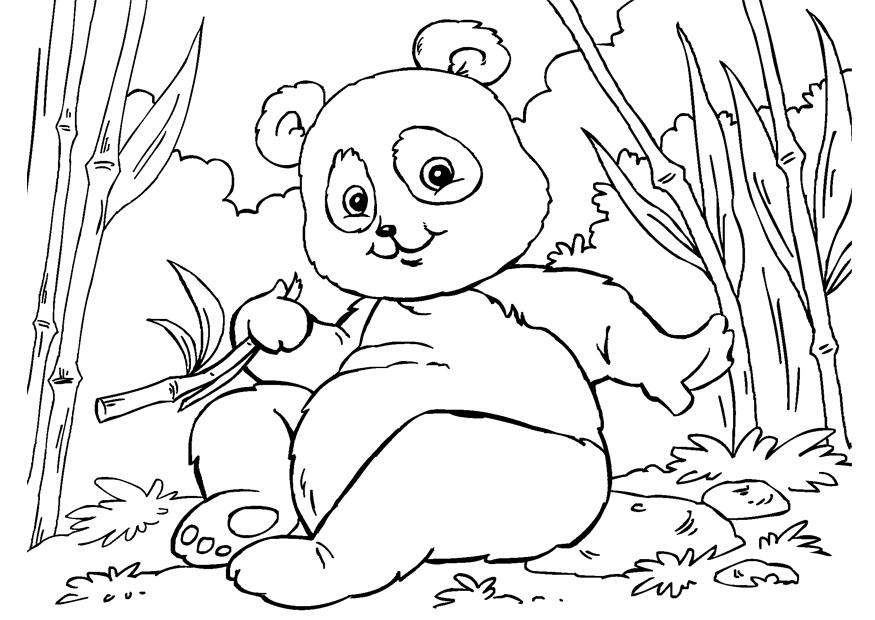Coloring page panda