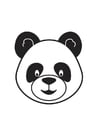 Coloring pages Panda Head
