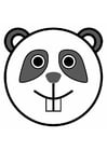 Coloring pages panda 