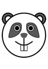 Coloring page panda 