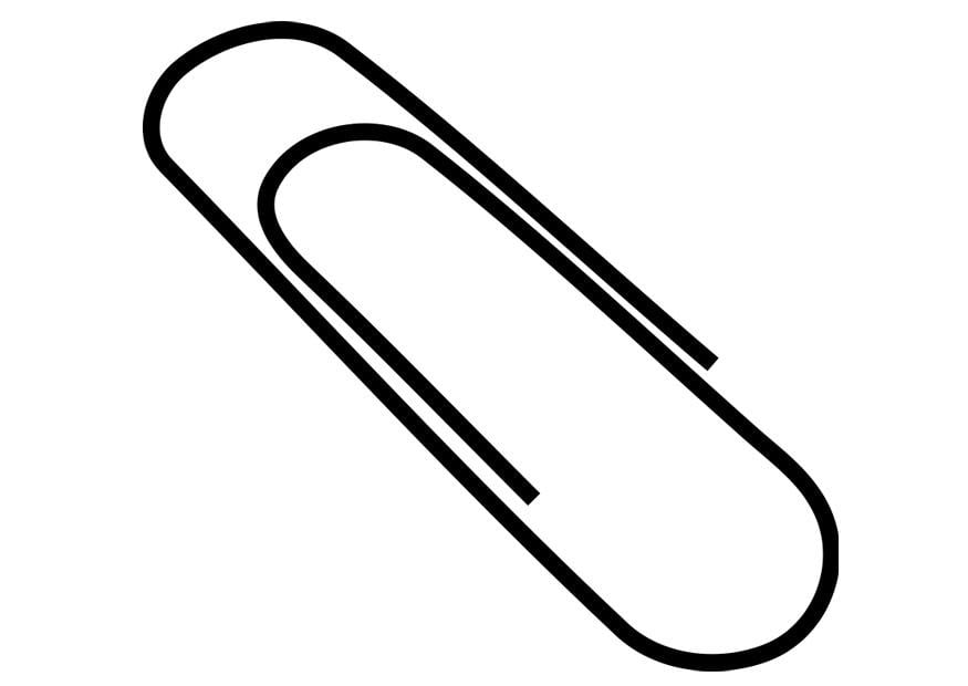 Coloring page paperclip