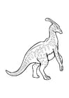 Coloring pages parasaurolophus