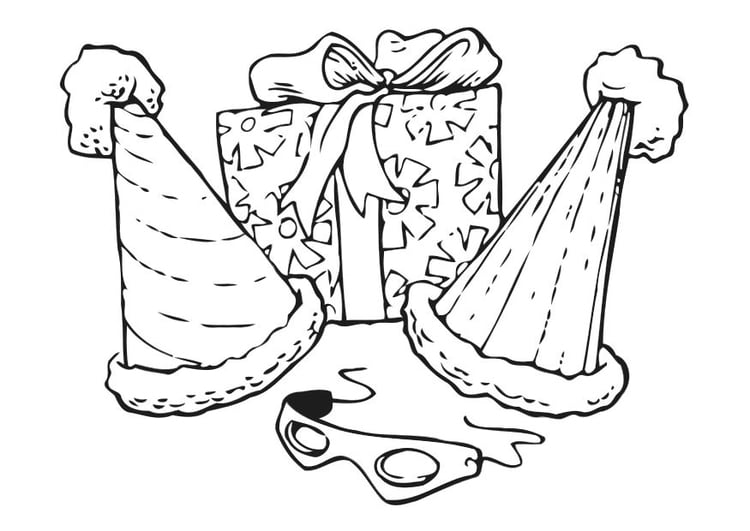 Coloring page party