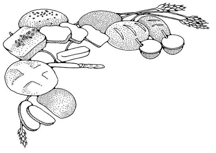 Coloring page Pastries