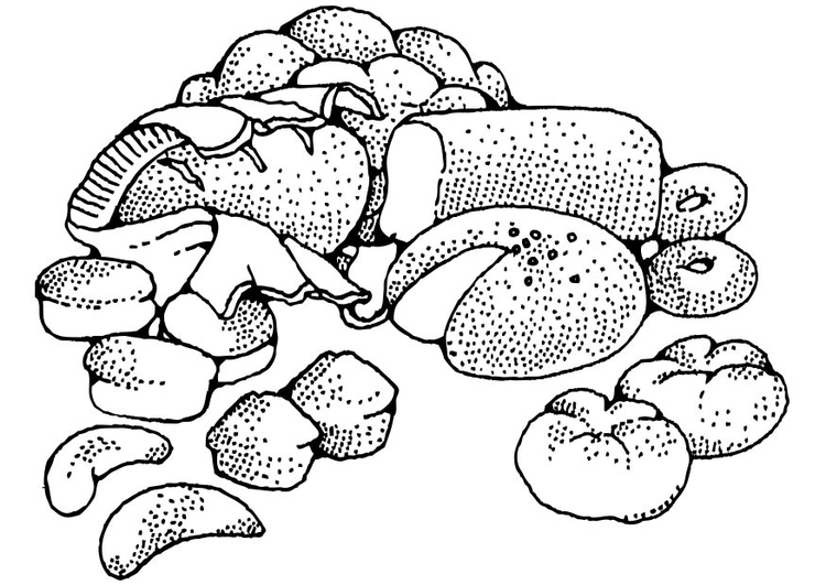 Coloring page Pastries