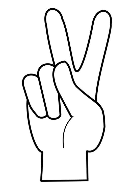 Coloring page peace sign