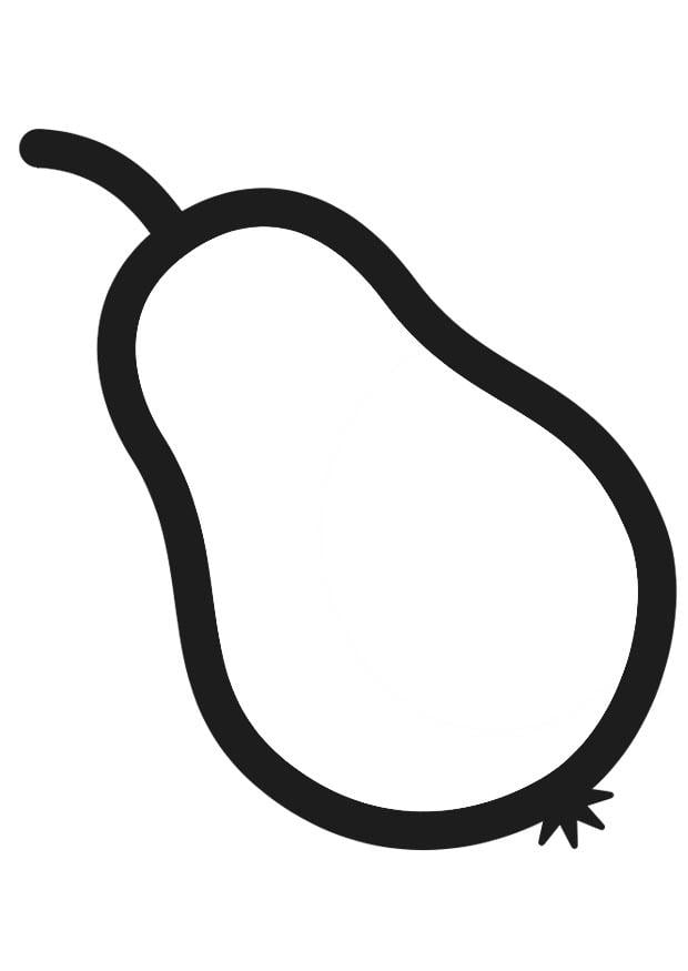 Coloring page pear