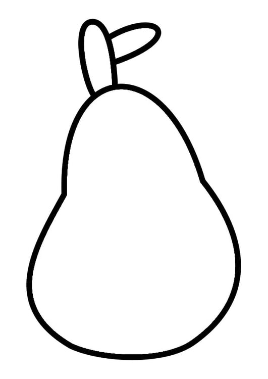 Coloring page pear